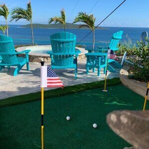 Golf Flagstick Mini, Practice Putting Green Flags for Yard, All 3 Feet